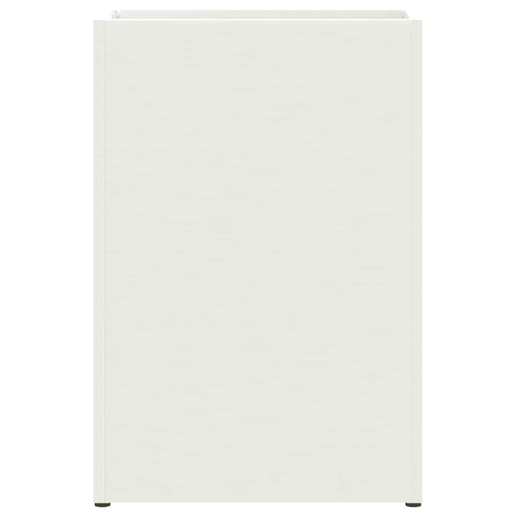 Stand per Ombrelli da Pioggia Bianco 28 x 12 x 41 cm Acciaio | homemem39
