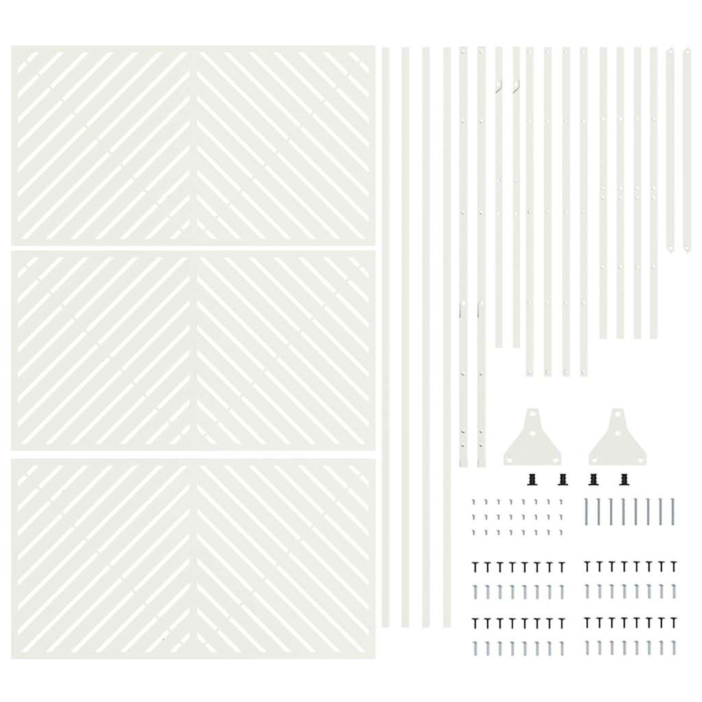 Schermo per Privacy Bianco Acciaio