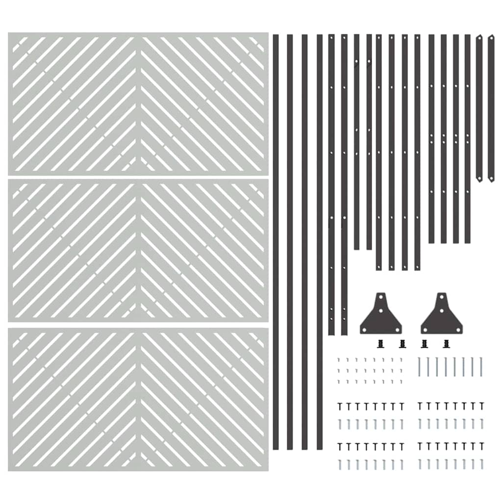 Schermo per Privacy Grigio Acciaio