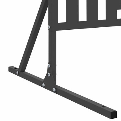 Schermo per Privacy Nero 100 x 50 x 180 cm Acciaio