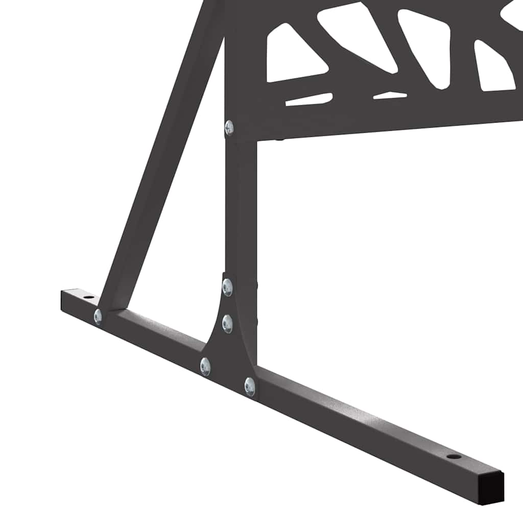 Schermo per Privacy Nero 100 x 50 x 180 cm Acciaio