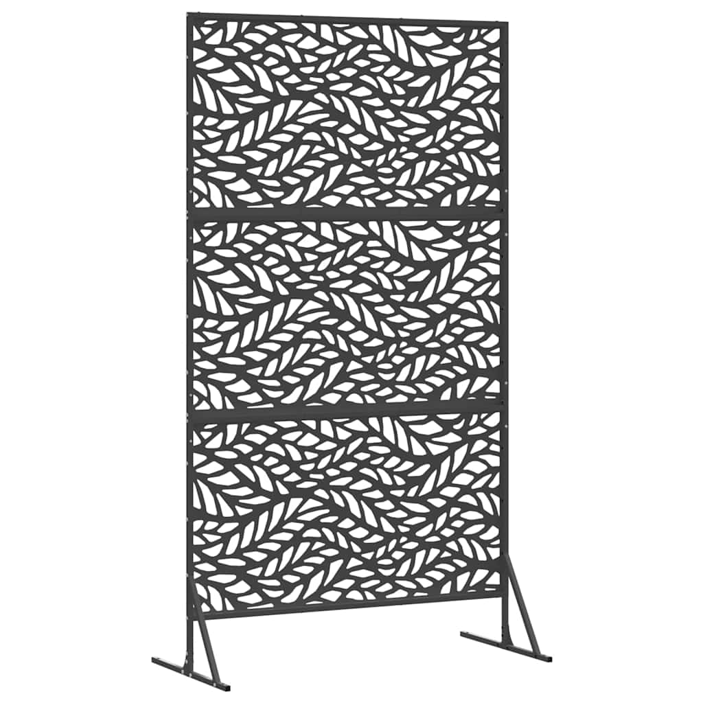 Schermo per Privacy Nero 100 x 50 x 180 cm Acciaio