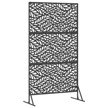 Schermo per Privacy Nero 100 x 50 x 180 cm Acciaio