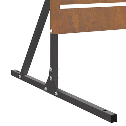 Schermo per Privacy Grigio 100 x 50 x 180 cm Acciaio CorTen