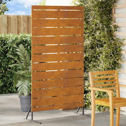 Schermo per Privacy Grigio 100 x 50 x 180 cm Acciaio CorTen