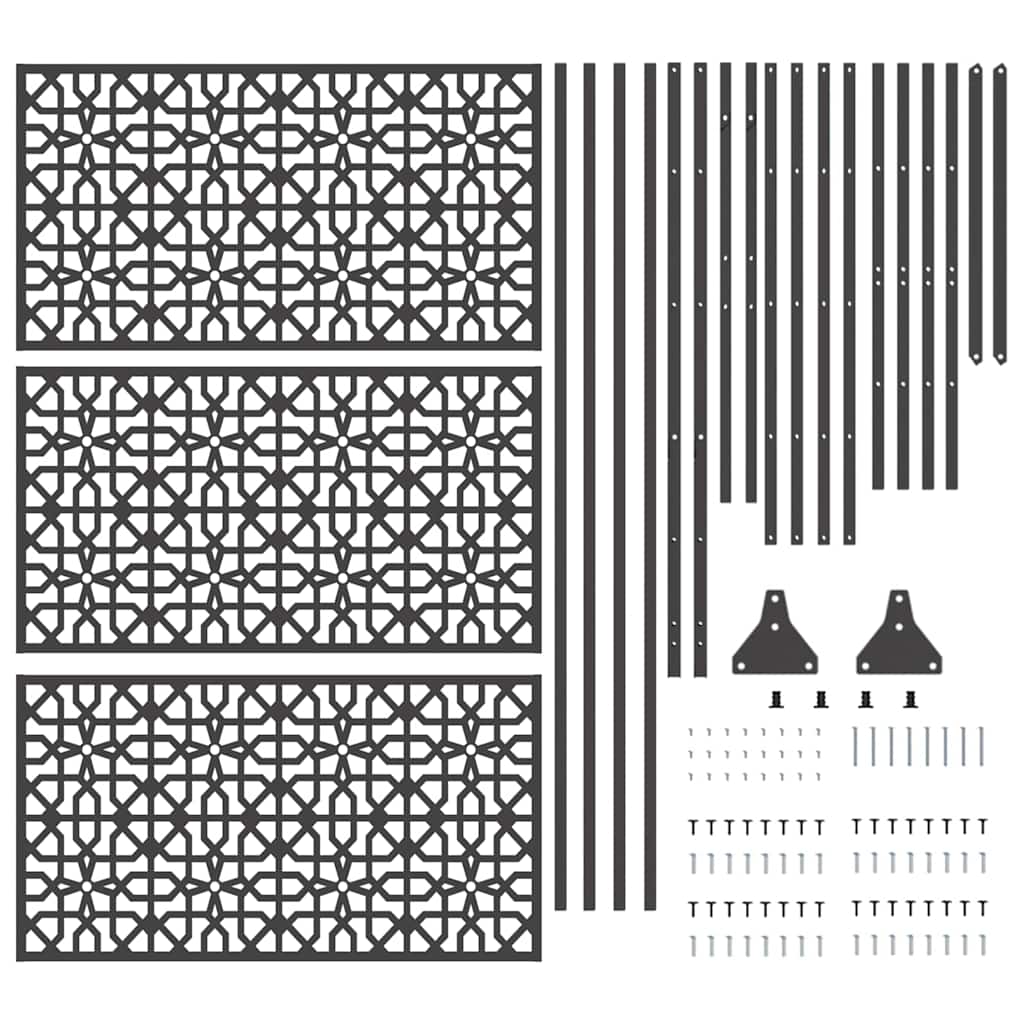 Schermo per Privacy Nero Acciaio