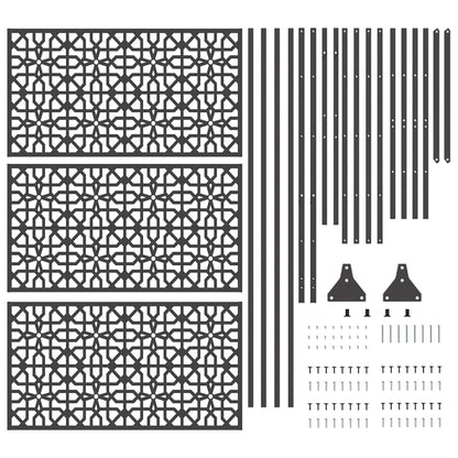 Schermo per Privacy Nero Acciaio