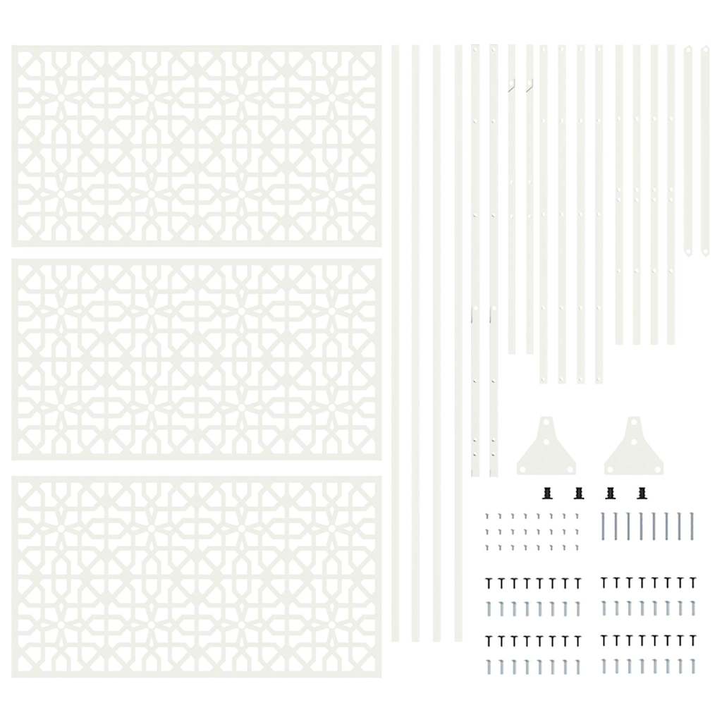 Schermo per Privacy Bianco Acciaio