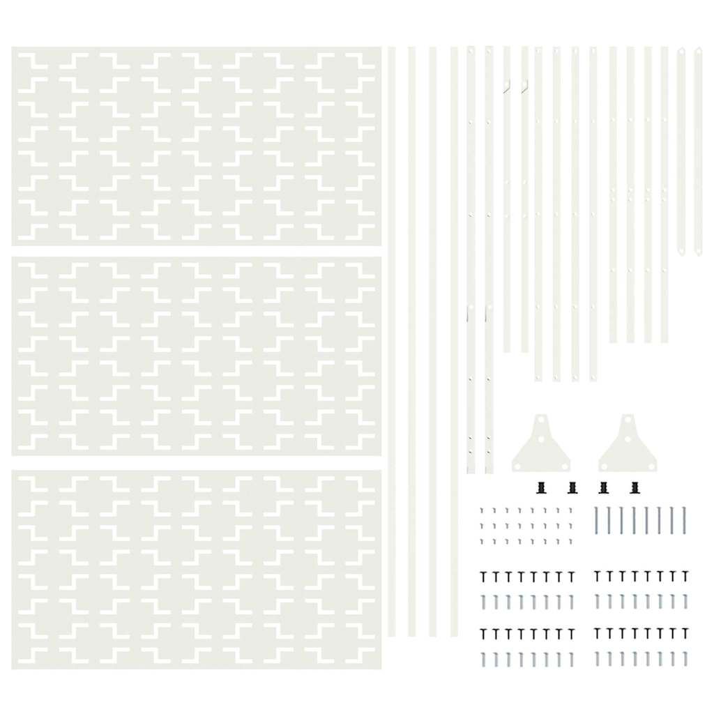 Schermo per Privacy Bianco Acciaio