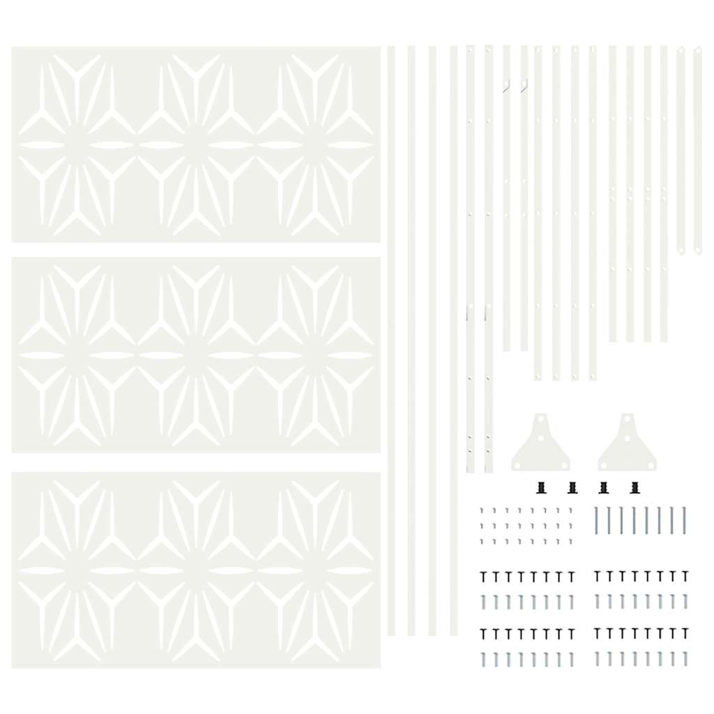 Schermo per Privacy Bianco Acciaio