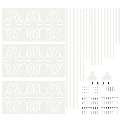 Schermo per Privacy Bianco Acciaio