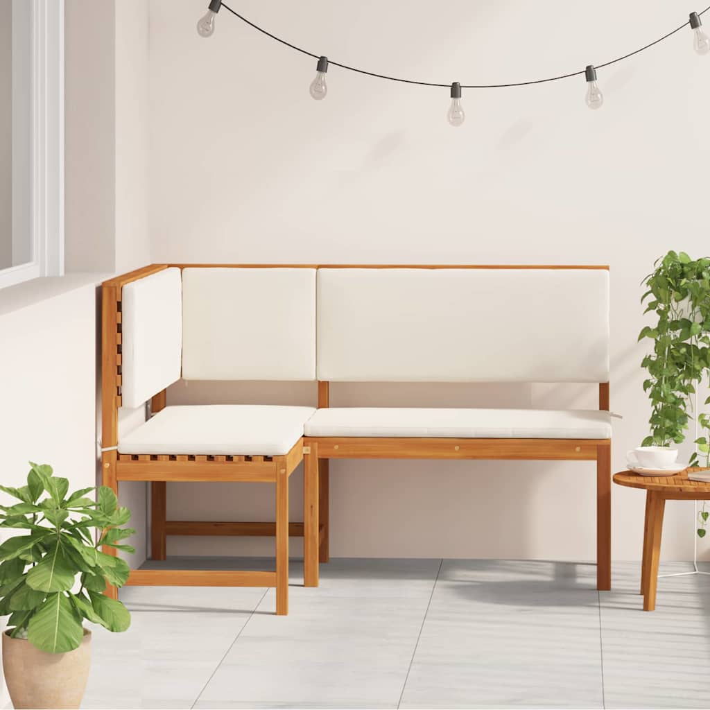 Sedia da Giardino con cuscino Marrone 140 x 100 x 91cm | homemem39