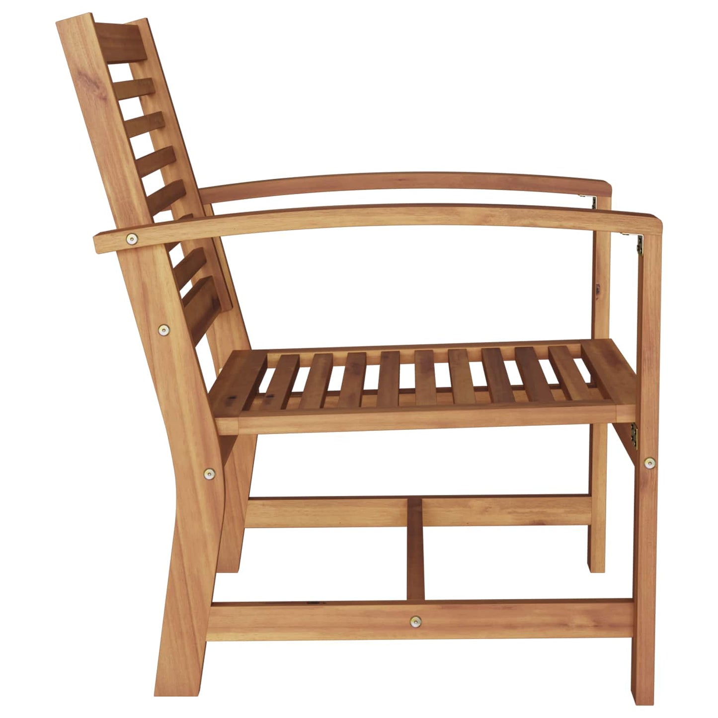 Sedia 2 Pezzo Marrone 65 x 60 x 76,5 cm Legno di teak solido | homemem39