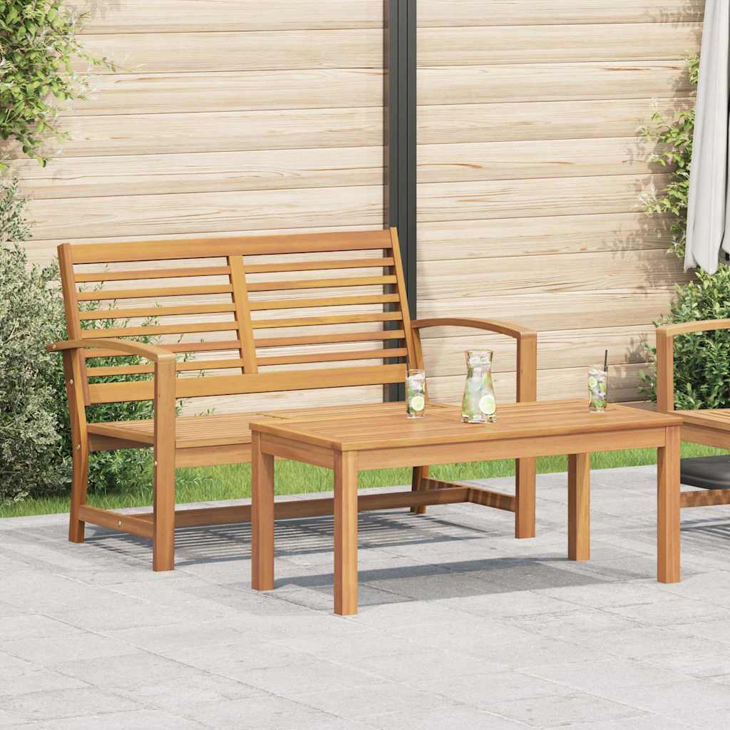 Set Divano da Giardino Naturale Legno massello di teak
