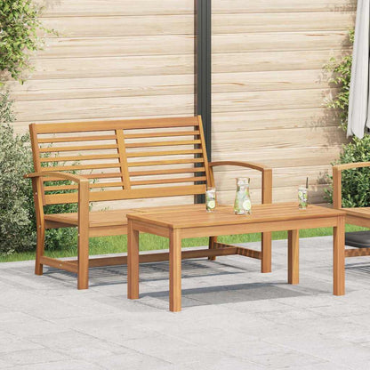 Set Divano da Giardino Naturale Legno massello di teak