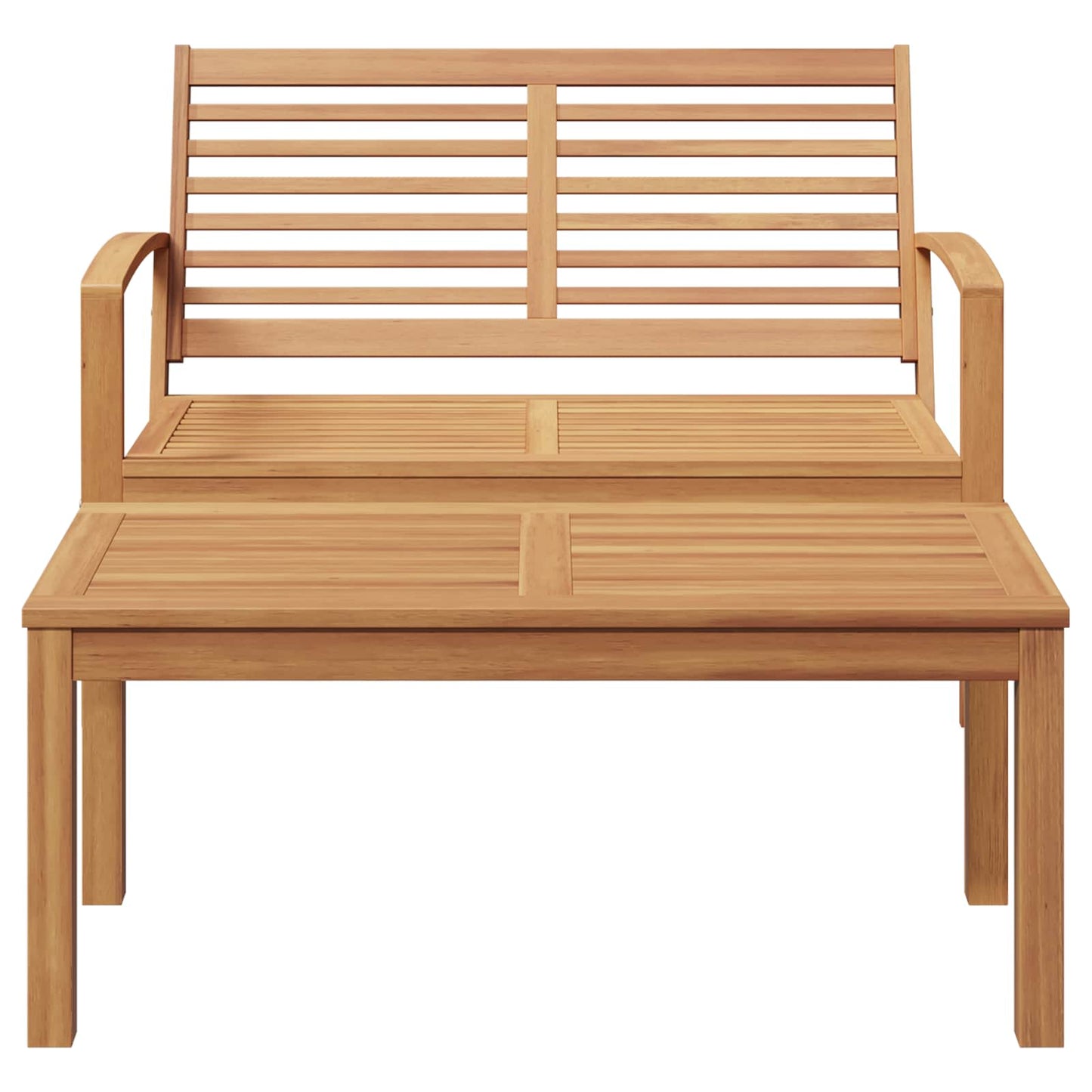 Set Panchina e Tavolo da Giardino 2 Pezzo Marrone | homemem39