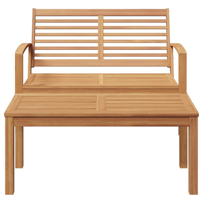 Set Panchina e Tavolo da Giardino 2 Pezzo Marrone | homemem39