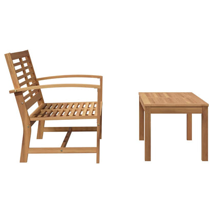 Set Divano da Giardino Naturale Legno massello di teak