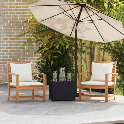 Sedie da giardino 2 pcs Naturale 60 x 65 x 76.5 cm