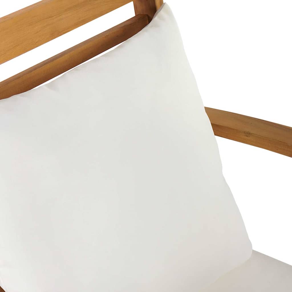 Set Divano da Giardino Naturale Legno massello di teak