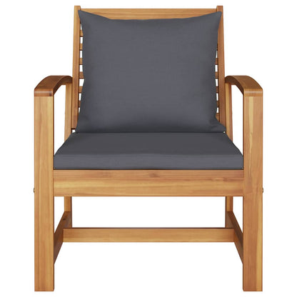 Sedie da giardino 2 pcs Naturale 60 x 65 x 76.5 cm