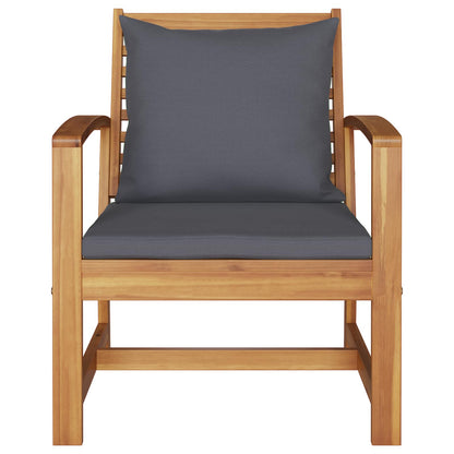 Sedia 2 pcs Marrone e grigio scuro 65 x 60 x 76,5 cm