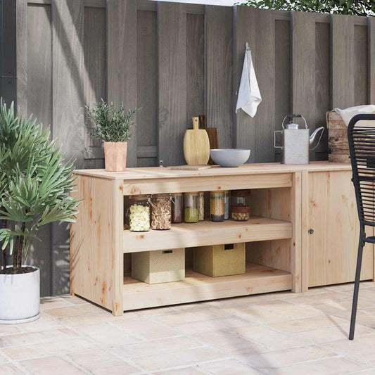 Mobile da cucina con lo scaffale Marrone 106 x 55 x 64 cm