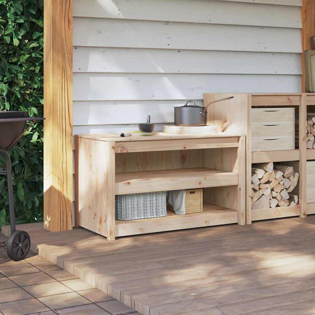 Mobile da cucina con lo scaffale Marrone 106 x 55 x 64 cm