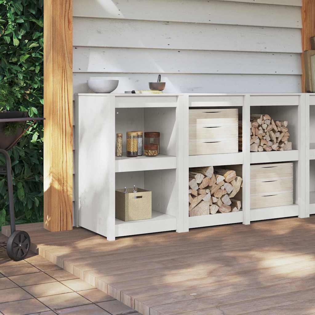 Mobile da cucina Bianco 55 x 55 x 92 cm Legno massello di pino