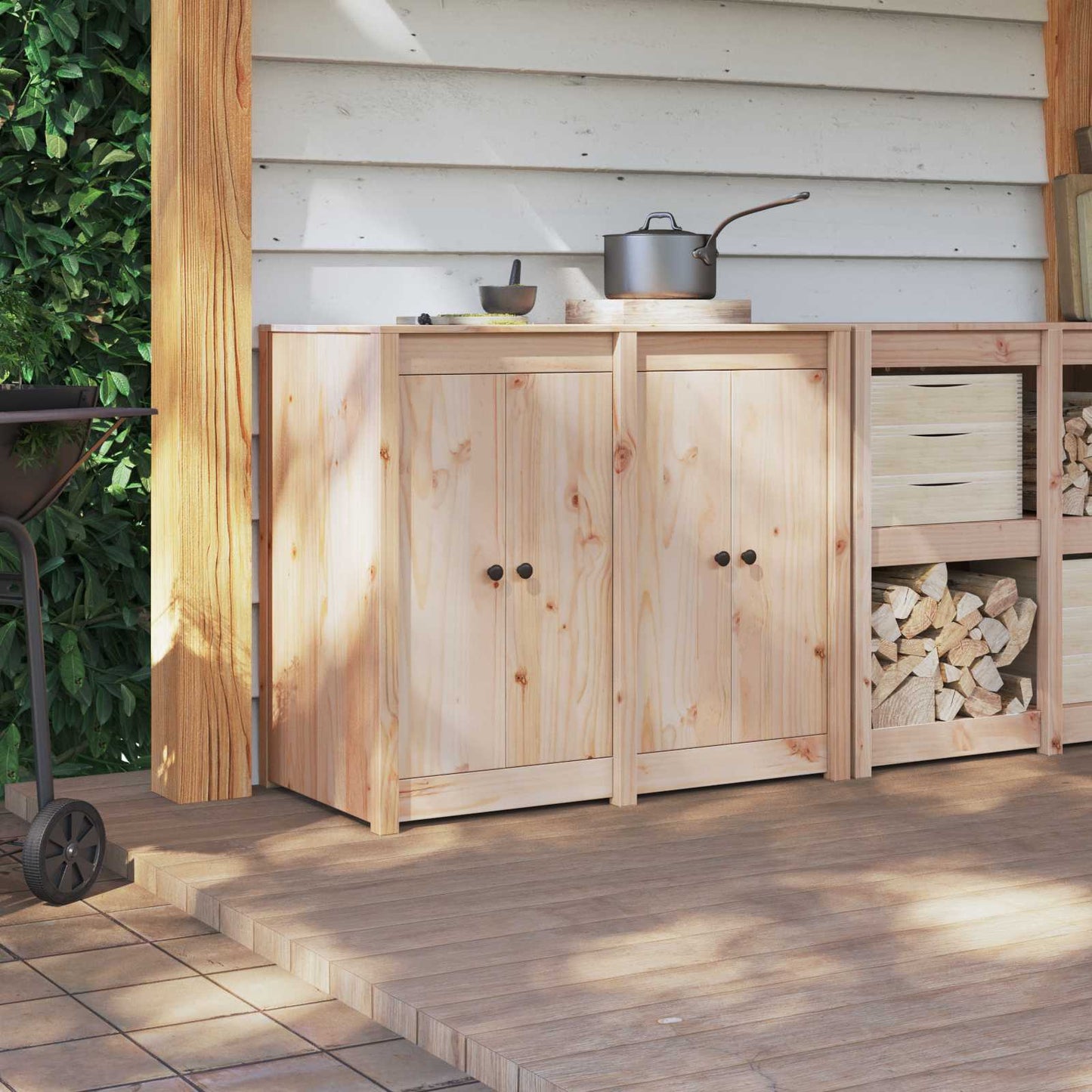Porta da cucina MEPPEL 2 pcs Crema 50 x 9 x 82 cm | homemem39