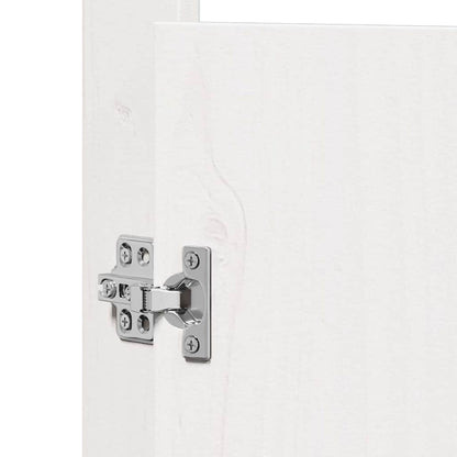 Porta da cucina Bianco 50 x 9 x 82 cm Legno massello di pino