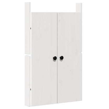 Porta da cucina Bianco 50 x 9 x 82 cm Legno massello di pino