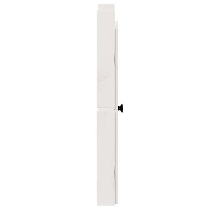 Porta da cucina Bianco 50 x 9 x 82 cm Legno massello di pino