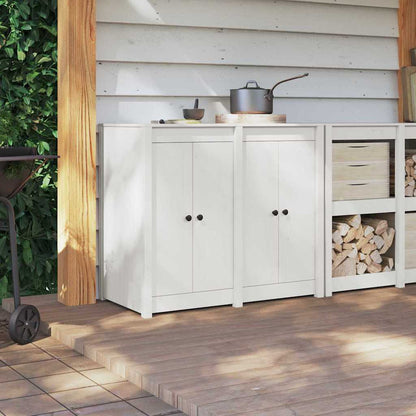 Porta da cucina con porta 2 pcs Bianco 50 x 9 x 82 cm