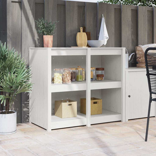 Mobile da cucina con lo scaffale Bianco caldo 106 x 55 x 92 cm