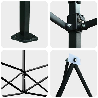 Serra con tetto Verde 290 x 430 x 315 cm Acciaio