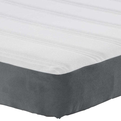 Materasso da Letto con materasso Grigio 90 x 190 cm Tessuto - homemem39