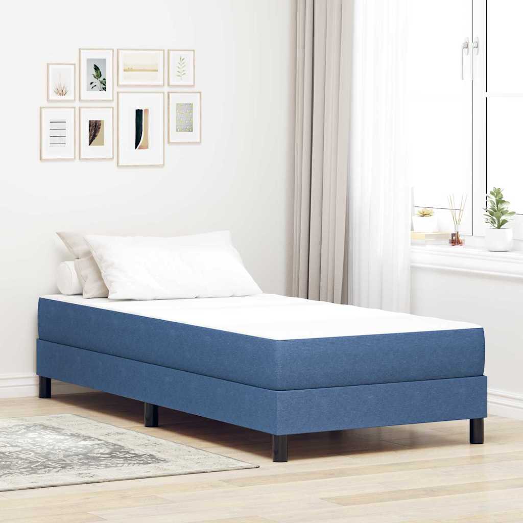 Materasso da Letto con materasso Blu 90 x 190 cm Tessuto - homemem39