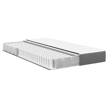 Materasso da Letto Grigio chiaro 120 x 190 cm Tessuto | homemem39