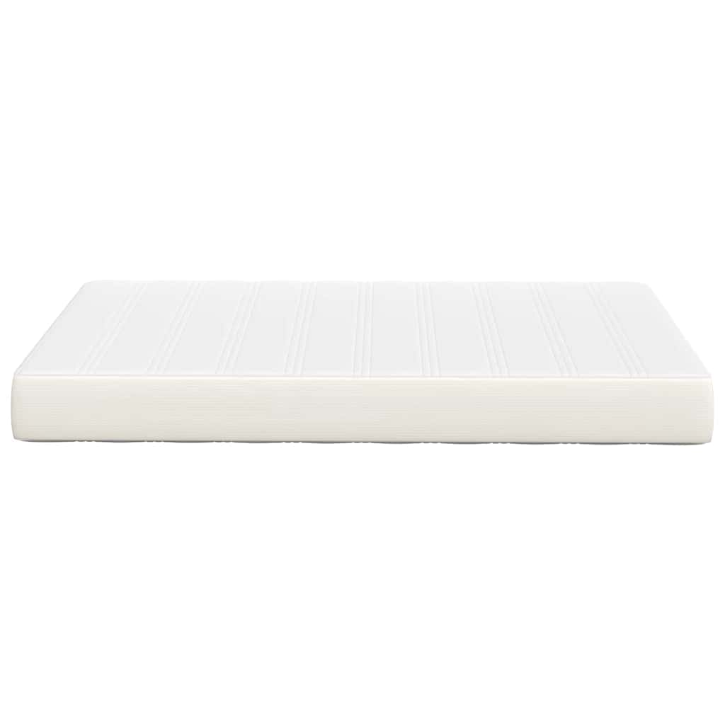 Materasso da Letto con materasso Crema 120 x 190 cm Tessuto
