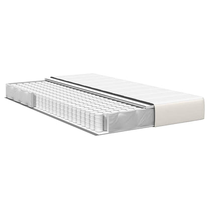 Materasso da Letto con materasso Crema 120 x 200 cm Tessuto | homemem39