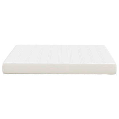 Materasso da Letto con materasso Crema 140 x 190 cm Tessuto