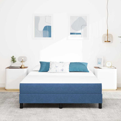 Materasso da Letto con materasso Blu 140 x 200 cm Tessuto - homemem39