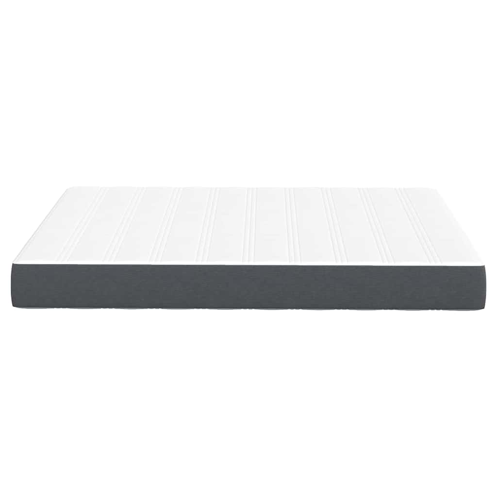 Materasso da Letto con materasso Grigio 160 x 200 cm Tessuto | homemem39