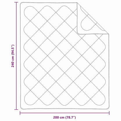 Trapunte & Duvet Bianco 240 x 200 cm Microfibra