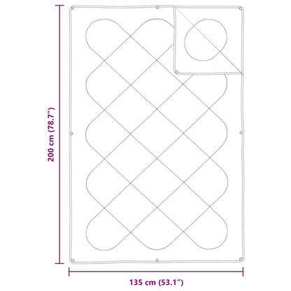 Duvet 2-in-1 135 x 200 cm Inverno Poliestere Bianco Traspirante