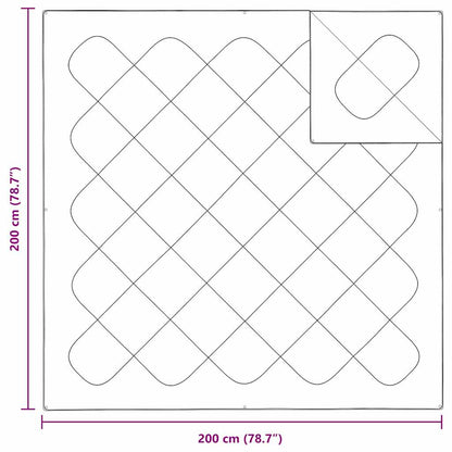 Trapunte & Duvet Bianco 200 x 200 cm Microfibra