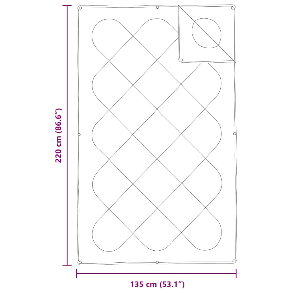 Duvet 2-in-1 220 x 135 x 8 cm Inverno Poliestere Bianco