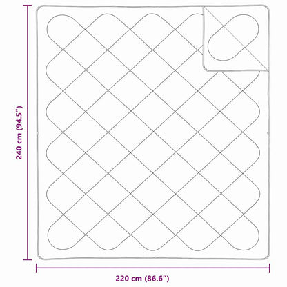 Trapunte & Duvet Bianco 240 x 220 cm Microfibra