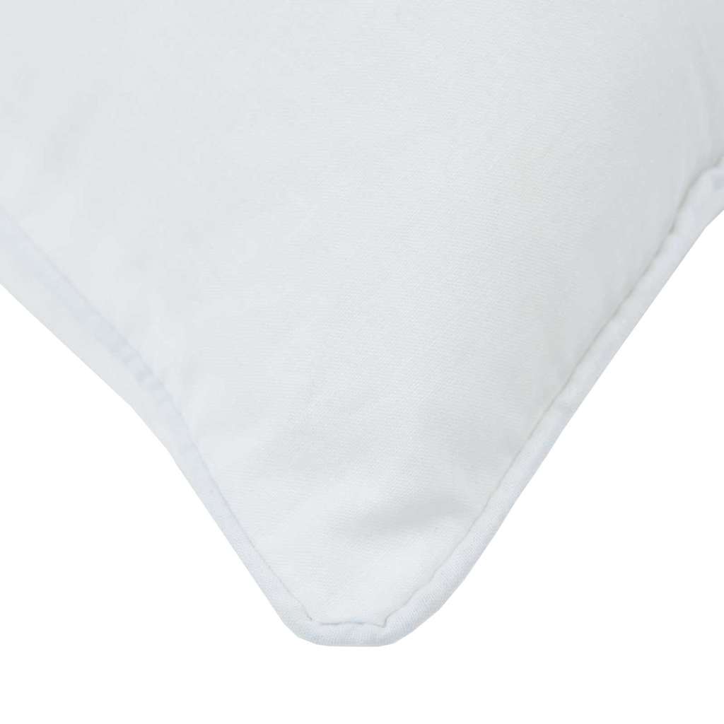 Cuscino 2 pcs Bianco 80 x 60 x 20 cm Cotone e Poliestere | homemem39